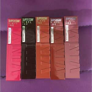 Maybelline Pink and Black Lipstick Collection